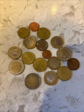 Assorted Euro Coins
